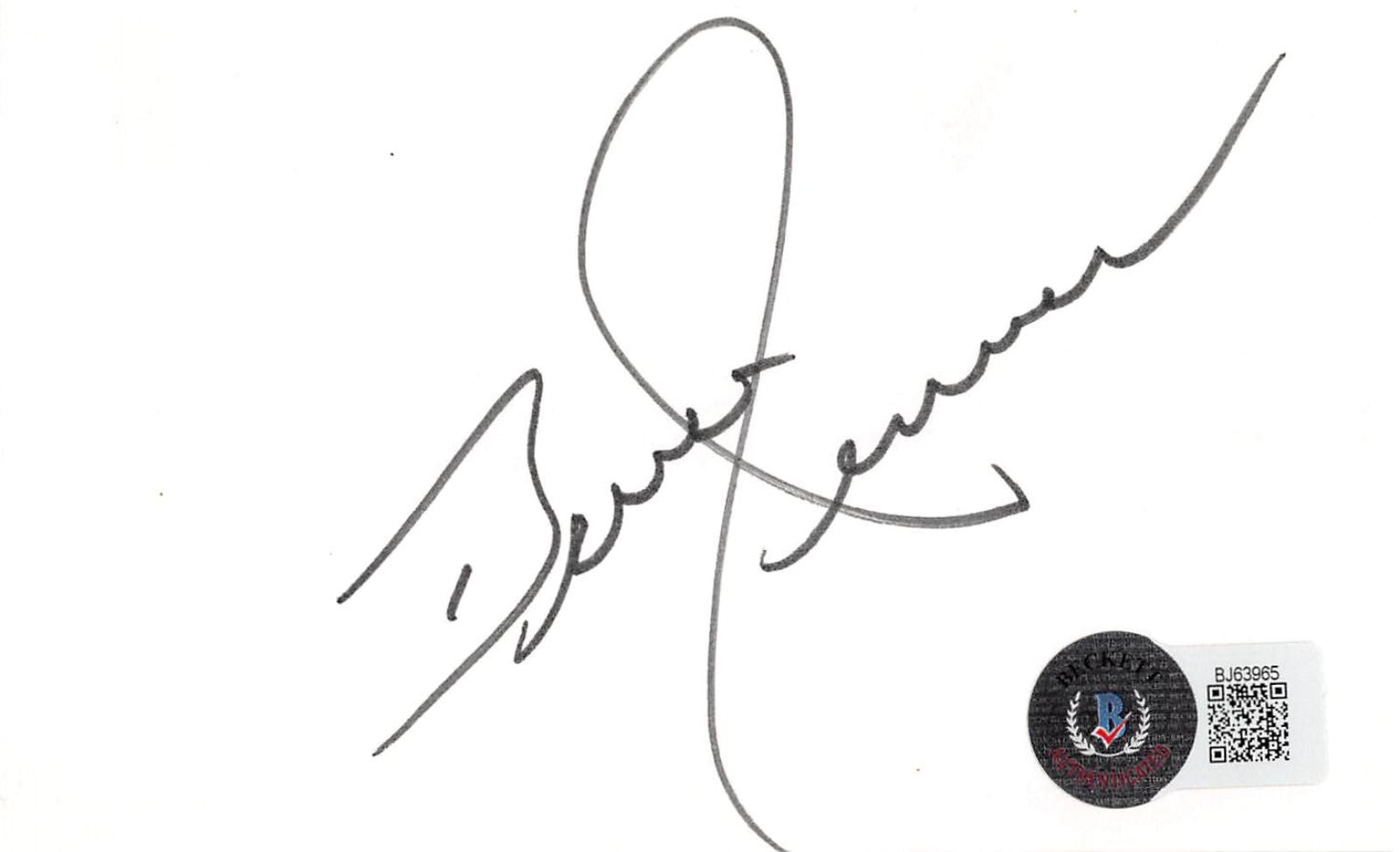 
Bruce Jenner Olympics Decathlon Authentic Signed 3x5 Index Card BAS #BJ63965