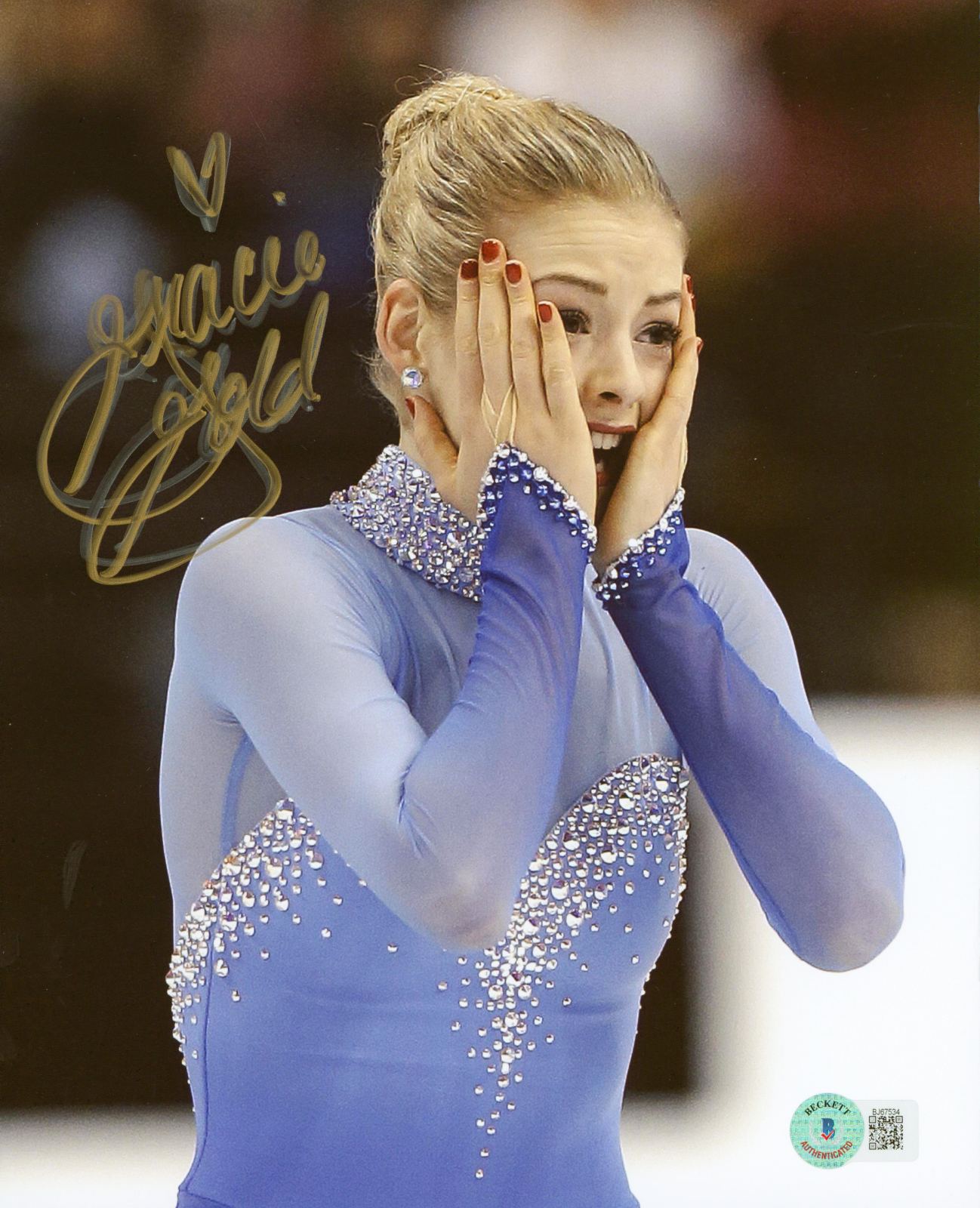 
Gracie Gold Winter Olympics Authentic Signed 8x10 Photo Autographed BAS #BJ67534