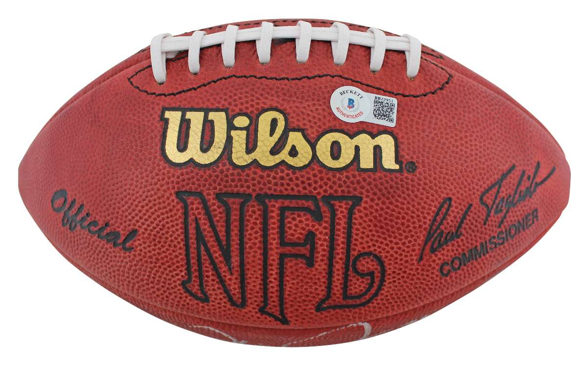 
Cowboys Julius Jones Authentic Signed Official Nfl Football BAS #BB22953