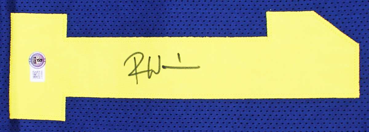 
Michigan Roman Wilson Authentic Signed Navy Pro Style Jersey BAS Witnessed