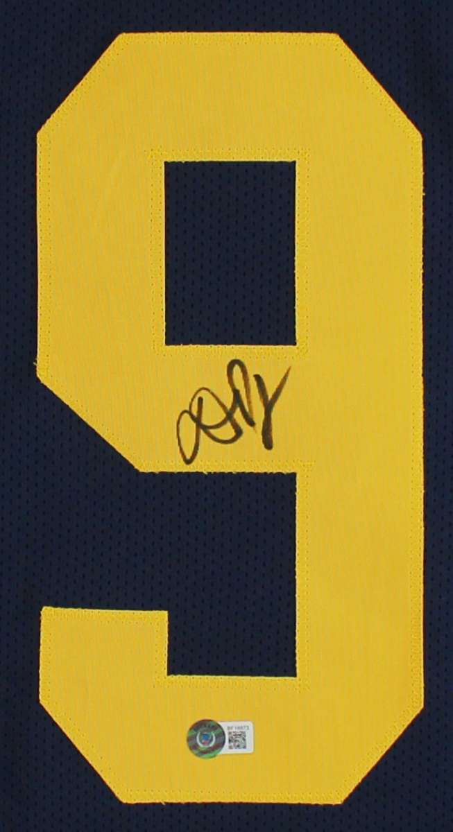 
Michigan Donovan Peoples-Jones Authentic Signed Navy Blue Pro Style Jersey BAS