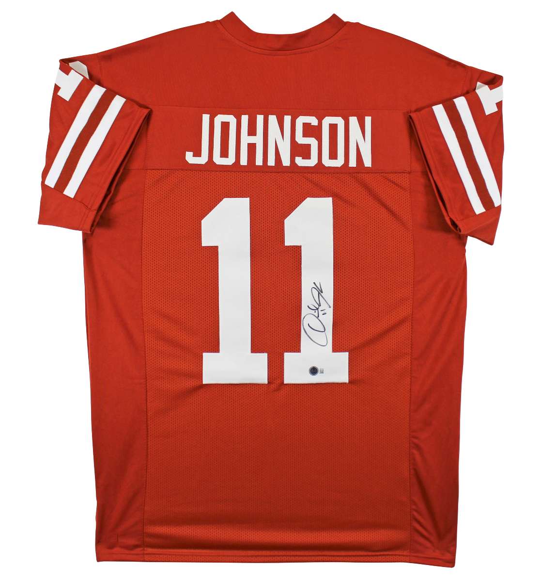 
Texas Derrick Johnson Signed Burnt Orange Pro Style Jersey BAS Witnessed