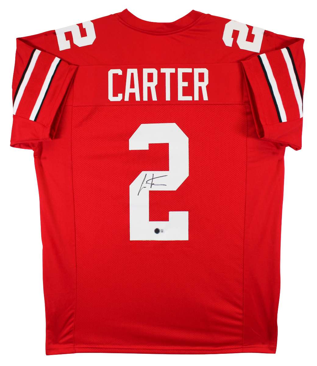 
Ohio State Cris Carter Authentic Signed Red Pro Style Jersey BAS Witnessed