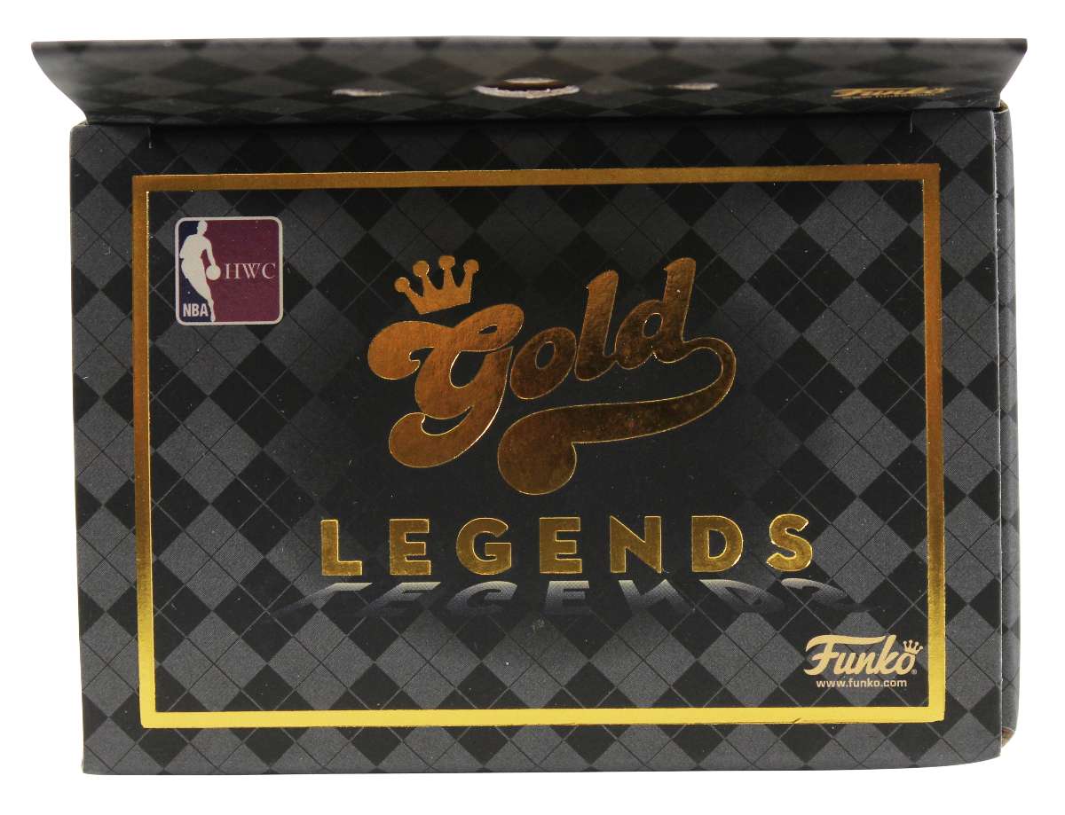 
Lakers Magic Johnson Signed Gold Legends Funko Pop Vinyl Figure BAS Witnessed