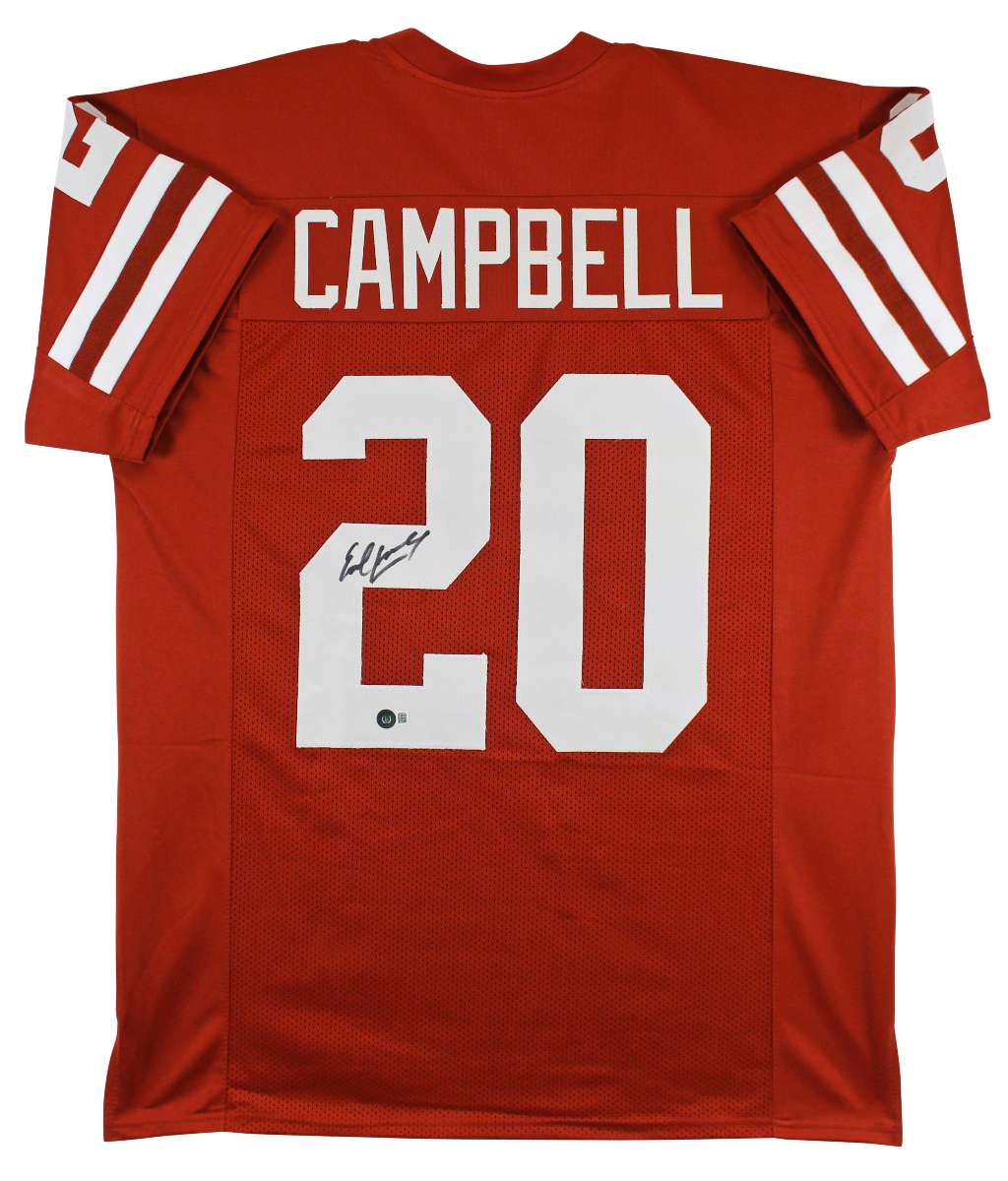 
Texas Earl Campbell Authentic Signed Burnt Orange Pro Style Jersey BAS Witnessed