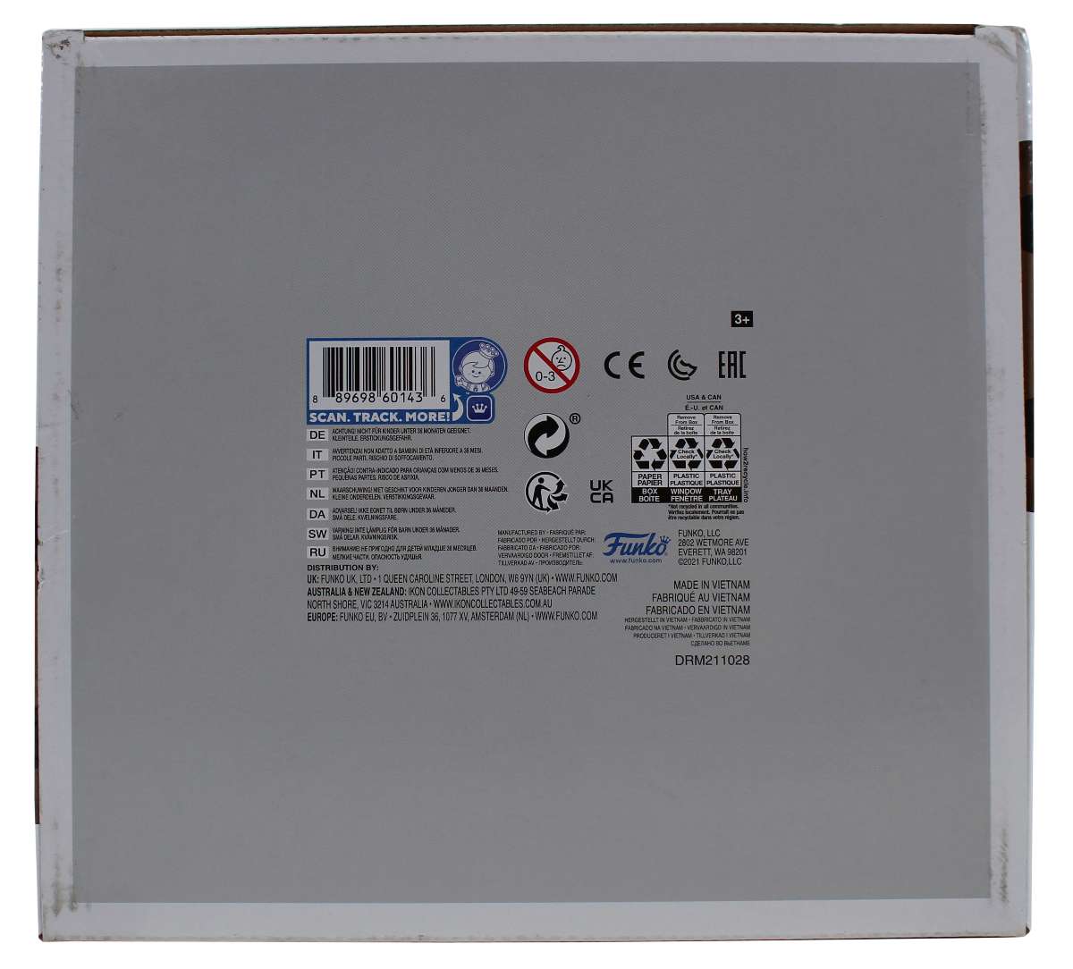 
Lakers Magic Johnson Signed Jumbo USA Basketball Funko Pop Vinyl Figure BAS Wit