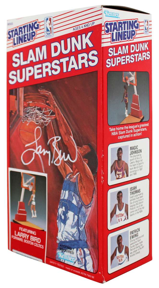 
Celtics Larry Bird Signed Sealed 1989 Starting Lineup Slam Dunk BAS W #2W012588