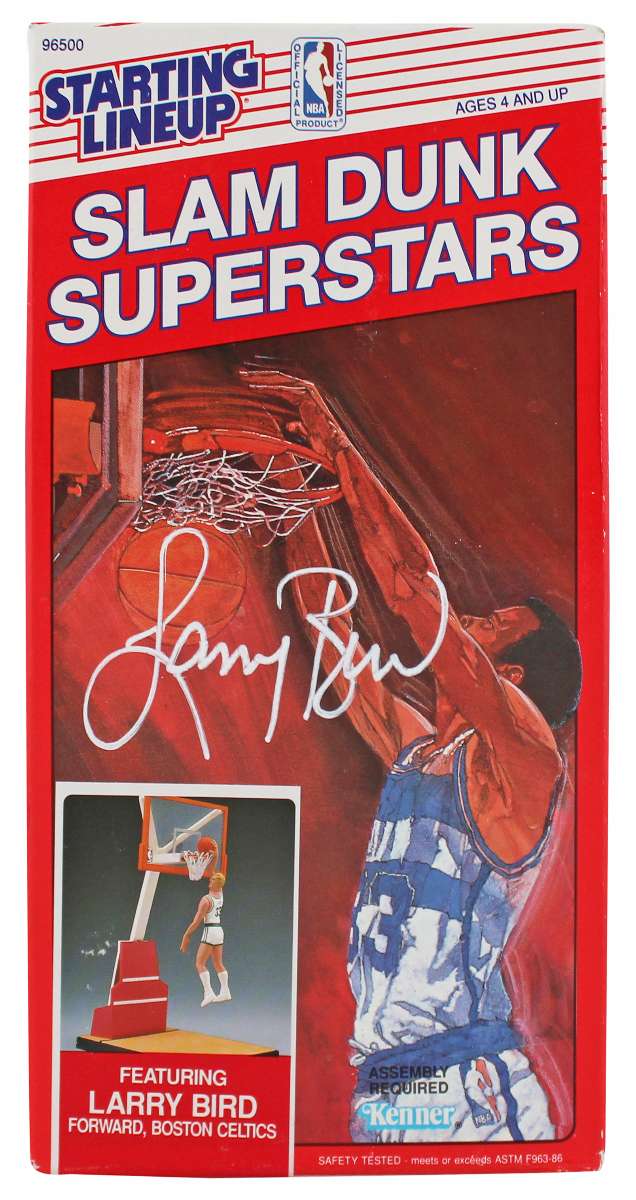 
Celtics Larry Bird Signed Sealed 1989 Starting Lineup Slam Dunk BAS W #2W012587