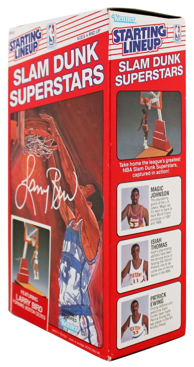 
Celtics Larry Bird Signed Sealed 1989 Starting Lineup Slam Dunk BAS W #2W012587