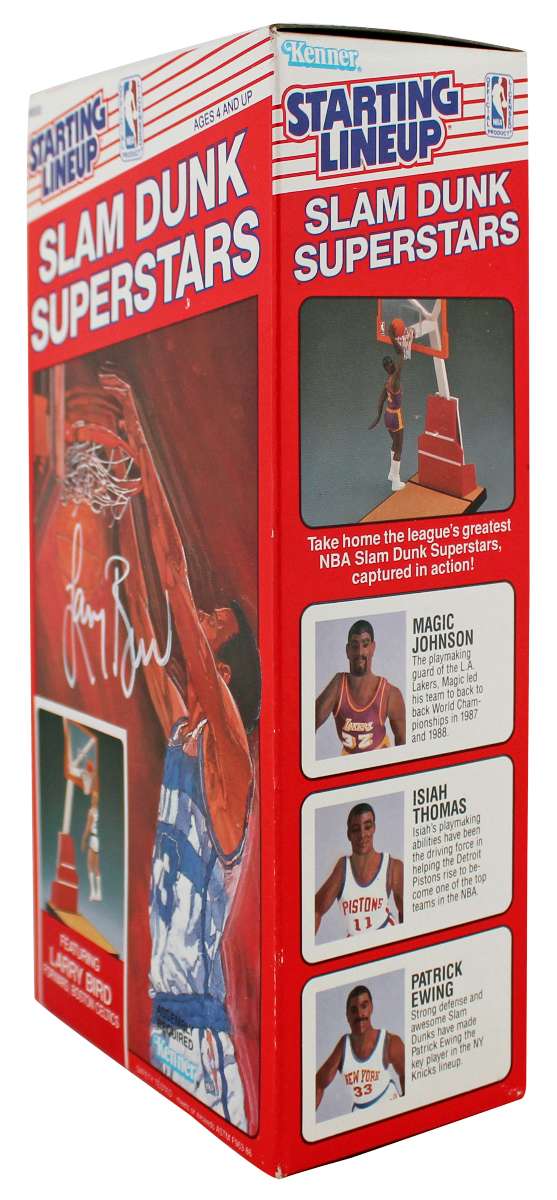 
Celtics Larry Bird Signed Sealed 1989 Starting Lineup Slam Dunk BAS W #2W012589