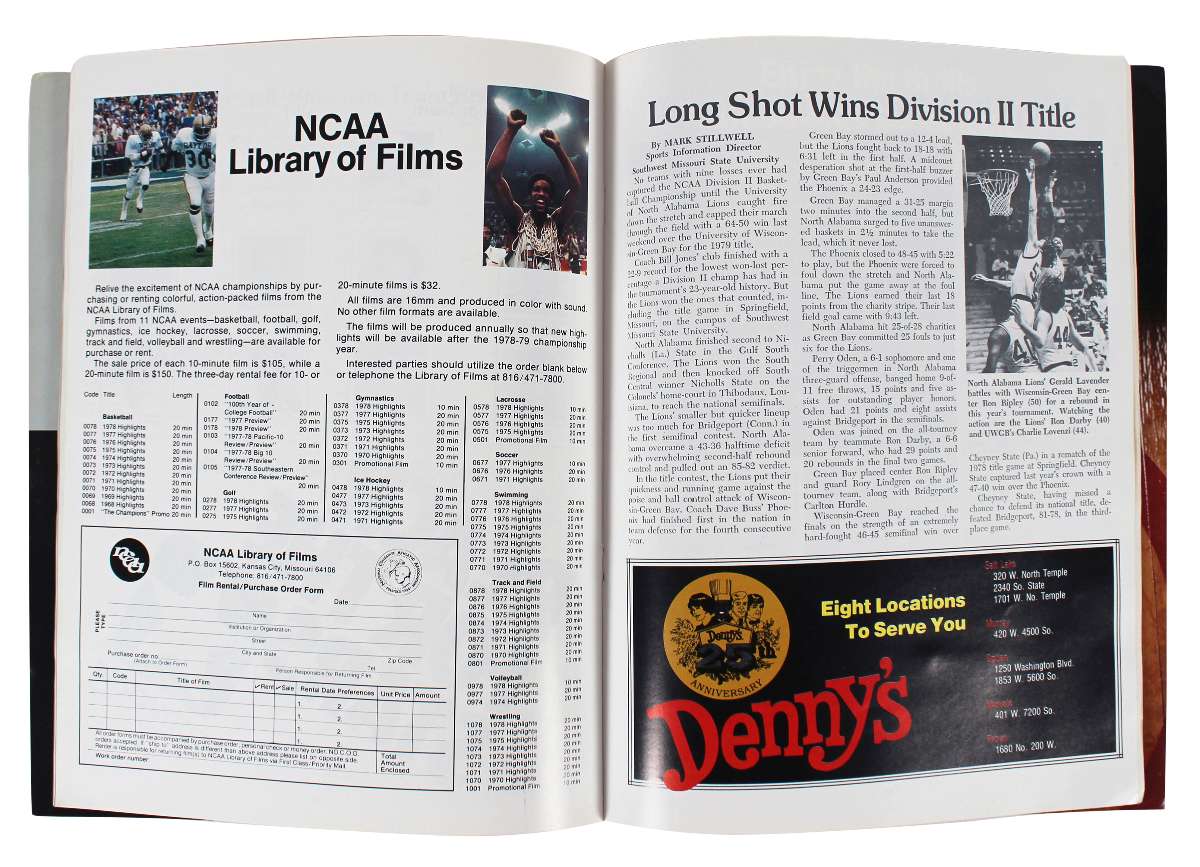 
Magic Johnson & Larry Bird Signed 1979 NCAA Tournament Program BAS Wit #W526552