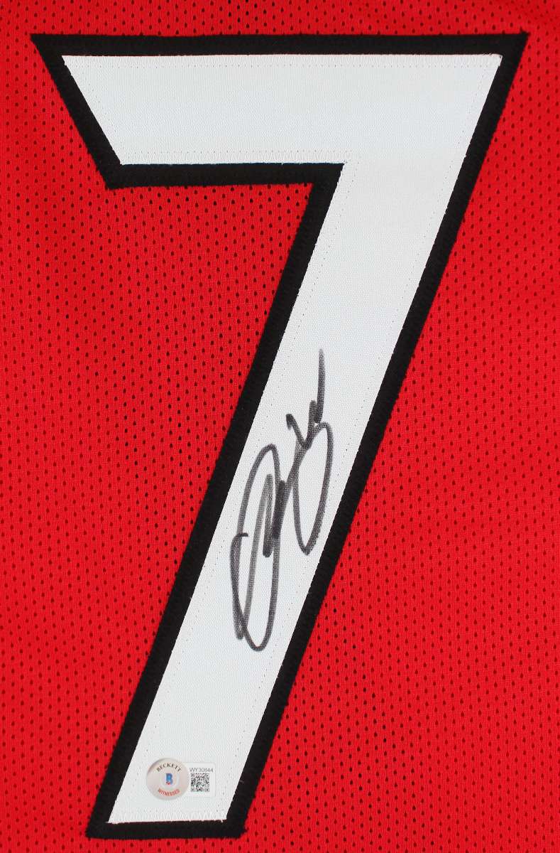 
Georgia Quay Walker Authentic Signed Red Pro Style Jersey BAS Witnessed
