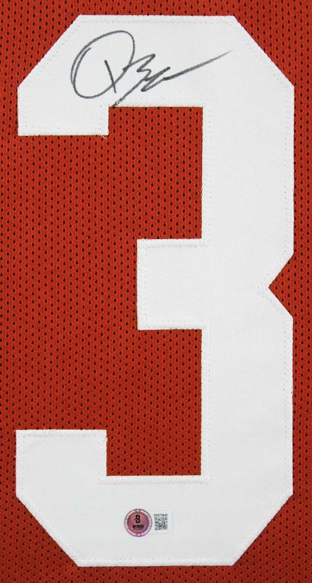 
Texas Quinn Ewers Signed Burnt Orange Pro Style Framed Jersey BAS Witnessed