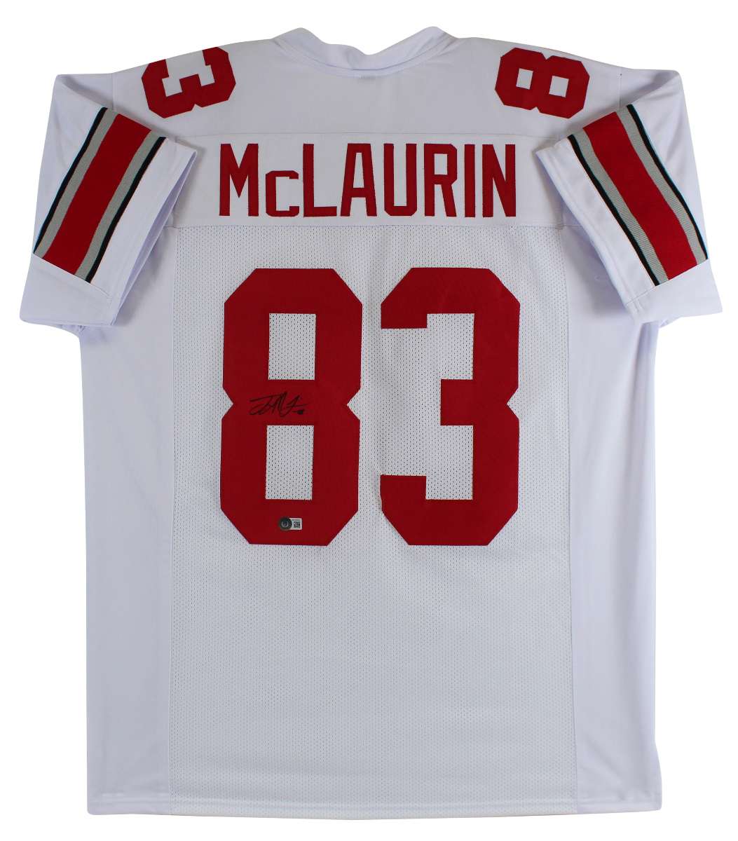 
Ohio State Terry McLaurin Authentic Signed White Pro Style Jersey BAS Witnessed