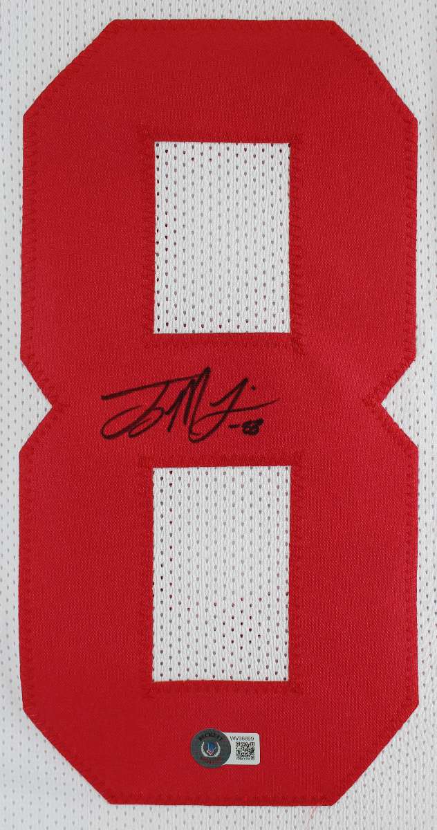
Ohio State Terry McLaurin Authentic Signed White Pro Style Jersey BAS Witnessed