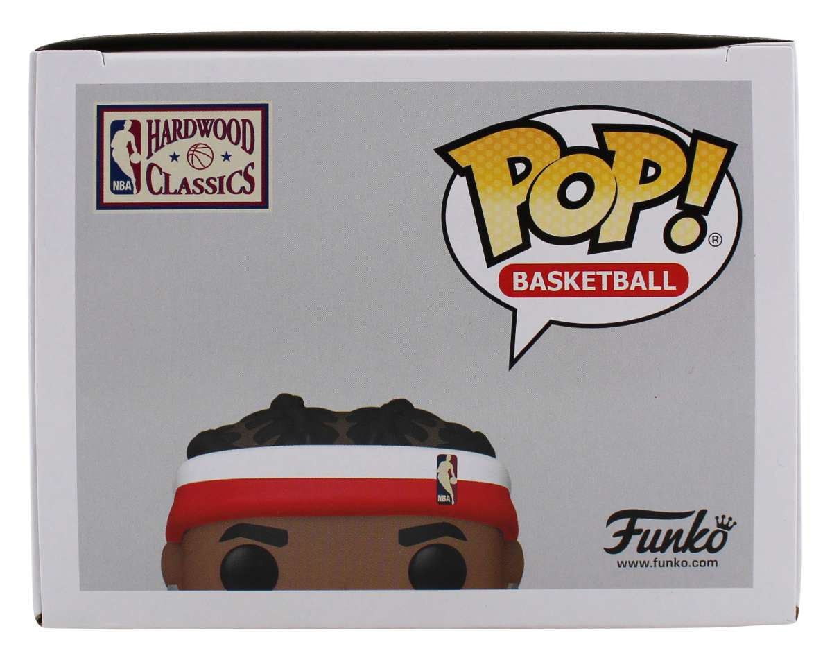 
76ers Allen Iverson Authentic Signed HWC #102 Funko Pop Vinyl Figure BAS Witness