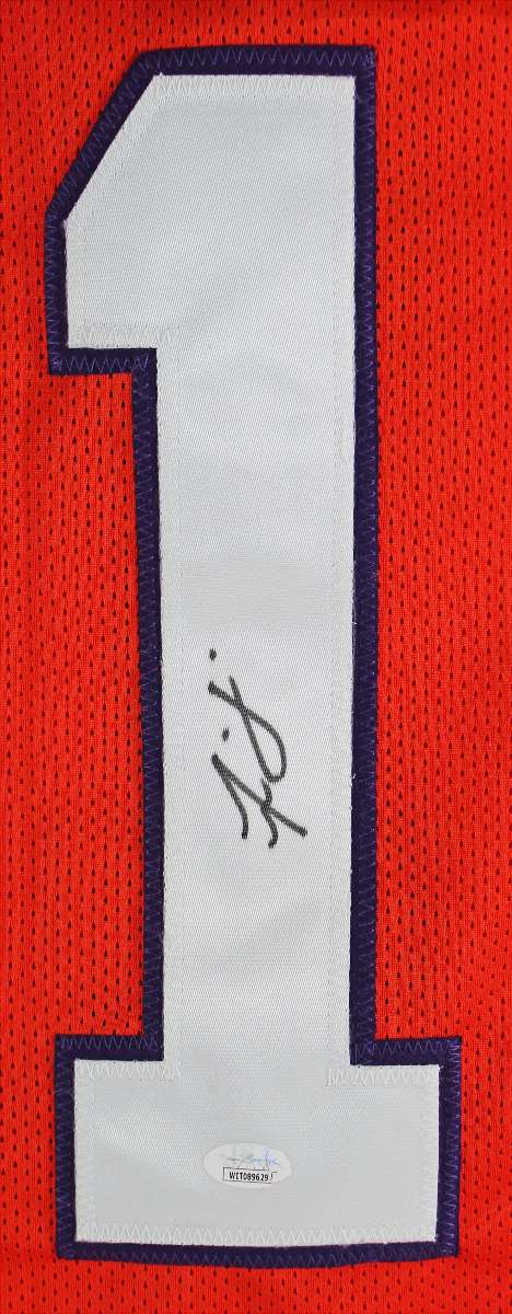 
Clemson Isaiah Simmons Authentic Signed Orange Pro Style Jersey JSA Witness