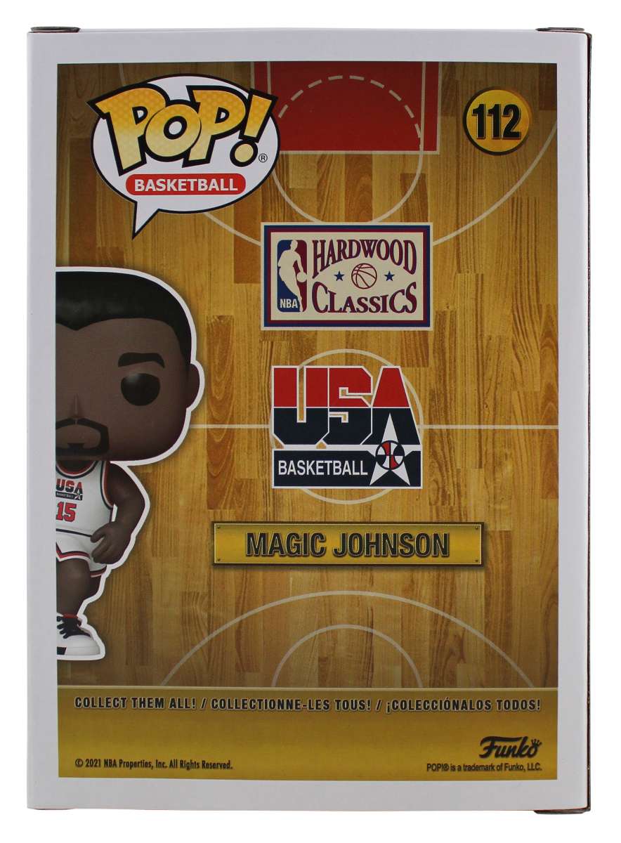 
Lakers Magic Johnson Authentic Signed Funko Pop Vinyl Figure w/ Red Sig BAS Wit