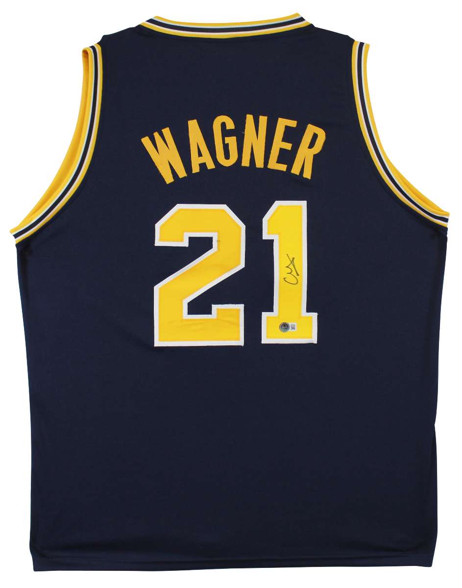 
Michigan Franz Wagner Authentic Signed Navy Blue Pro Style Jersey BAS Witnessed
