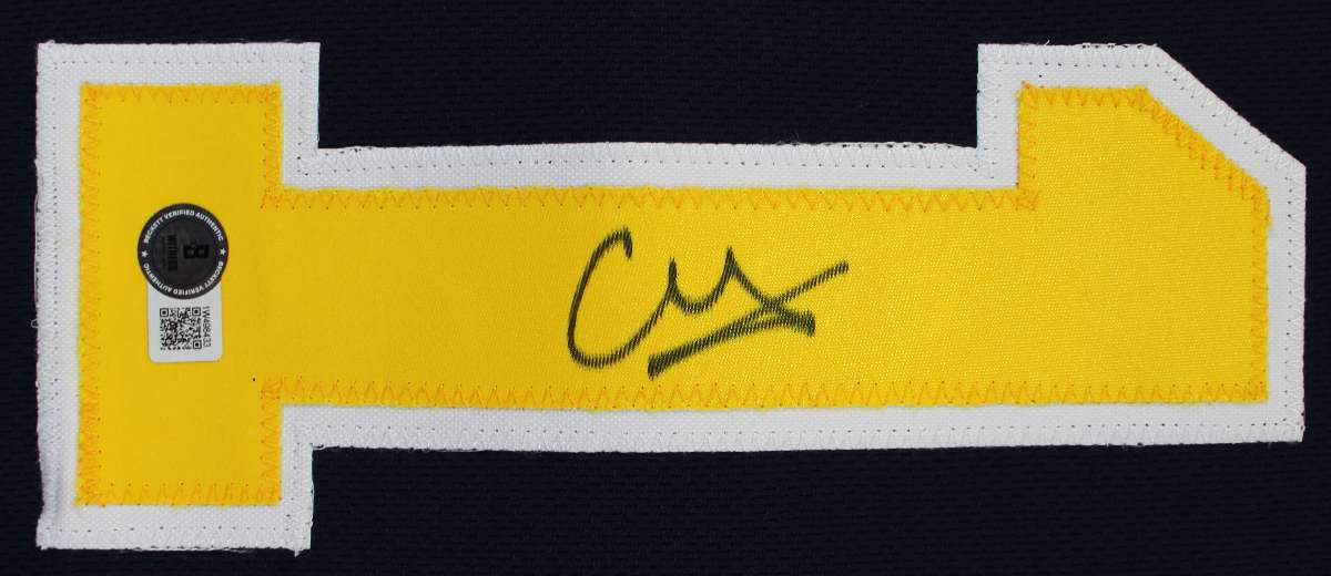 
Michigan Franz Wagner Authentic Signed Navy Blue Pro Style Jersey BAS Witnessed