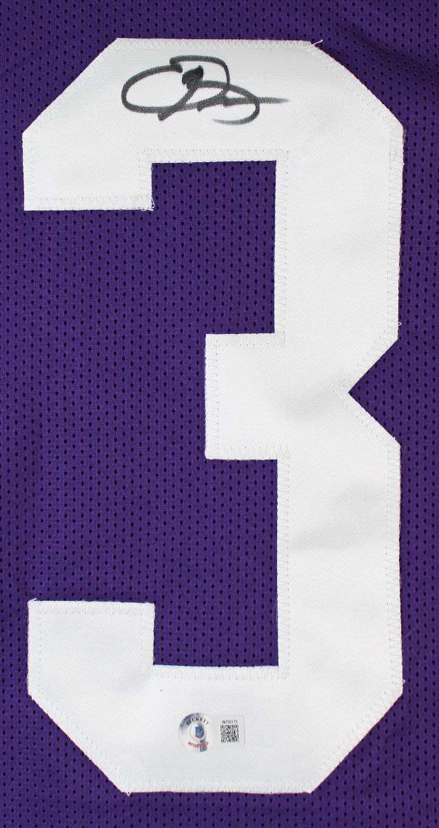 
LSU Odell Beckham Jr. Authentic Signed Purple Pro Style Jersey BAS Witnessed