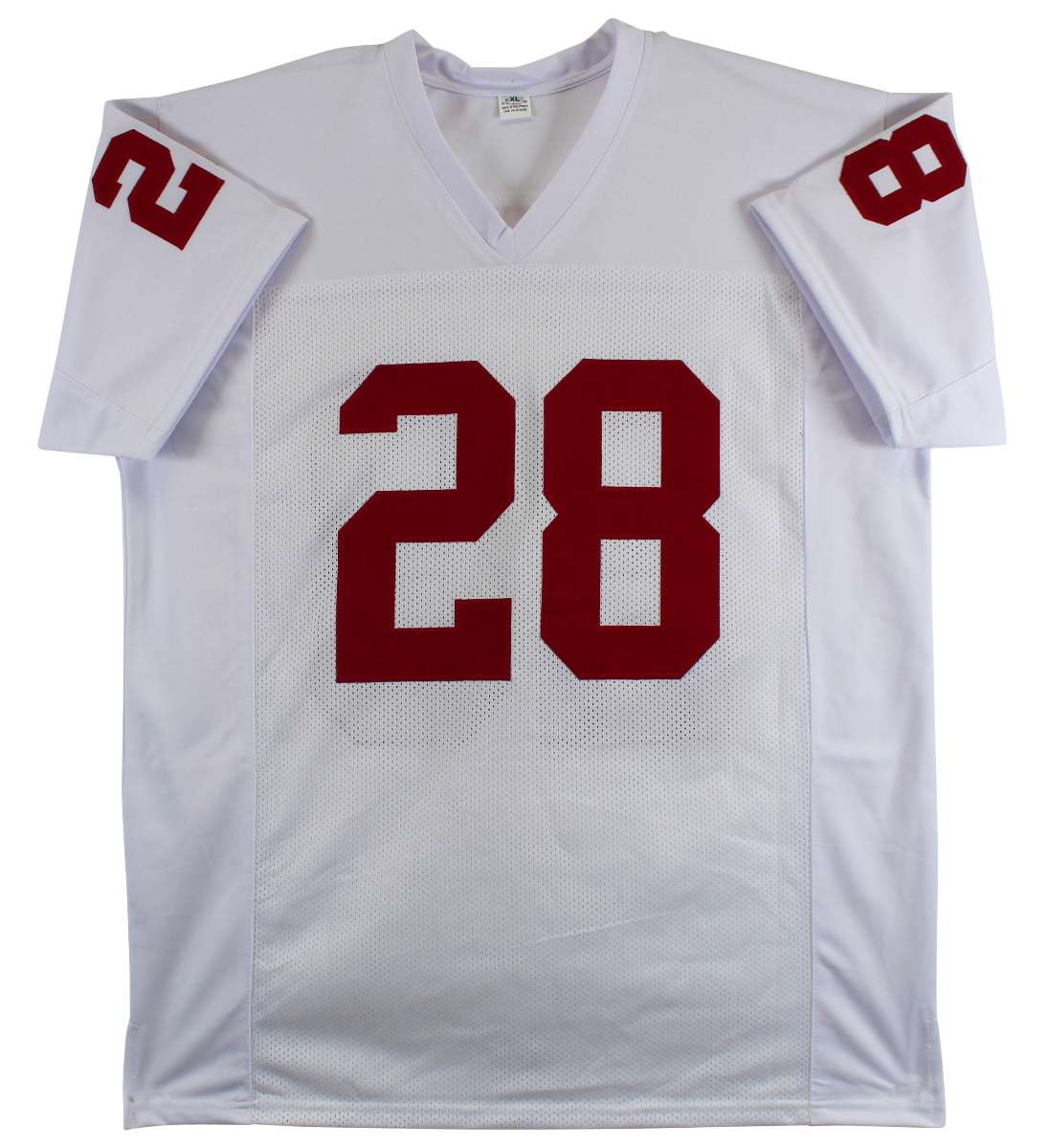 
Oklahoma Adrian Peterson Authentic Signed White Pro Style Jersey BAS Witnessed