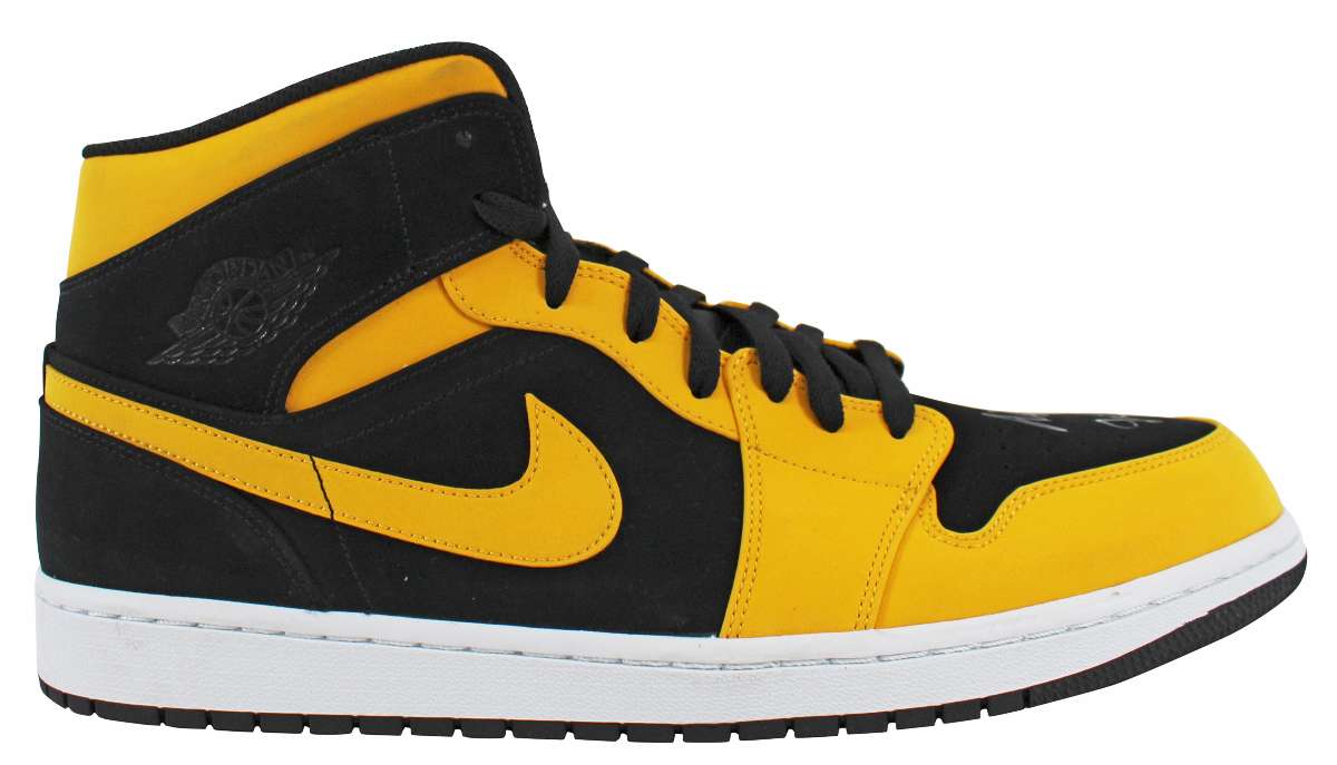 
Lakers Magic Johnson Signed 2018 Nike Air Jordan 1 Mid Size 14 Shoes w/ Box BAS