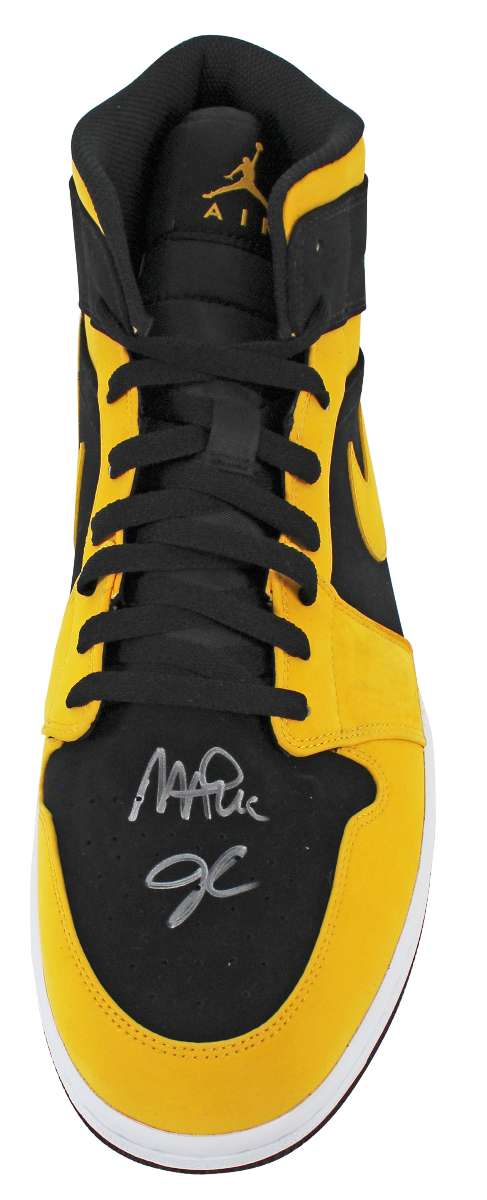 
Lakers Magic Johnson Signed 2018 Nike Air Jordan 1 Mid Size 14 Shoes w/ Box BAS