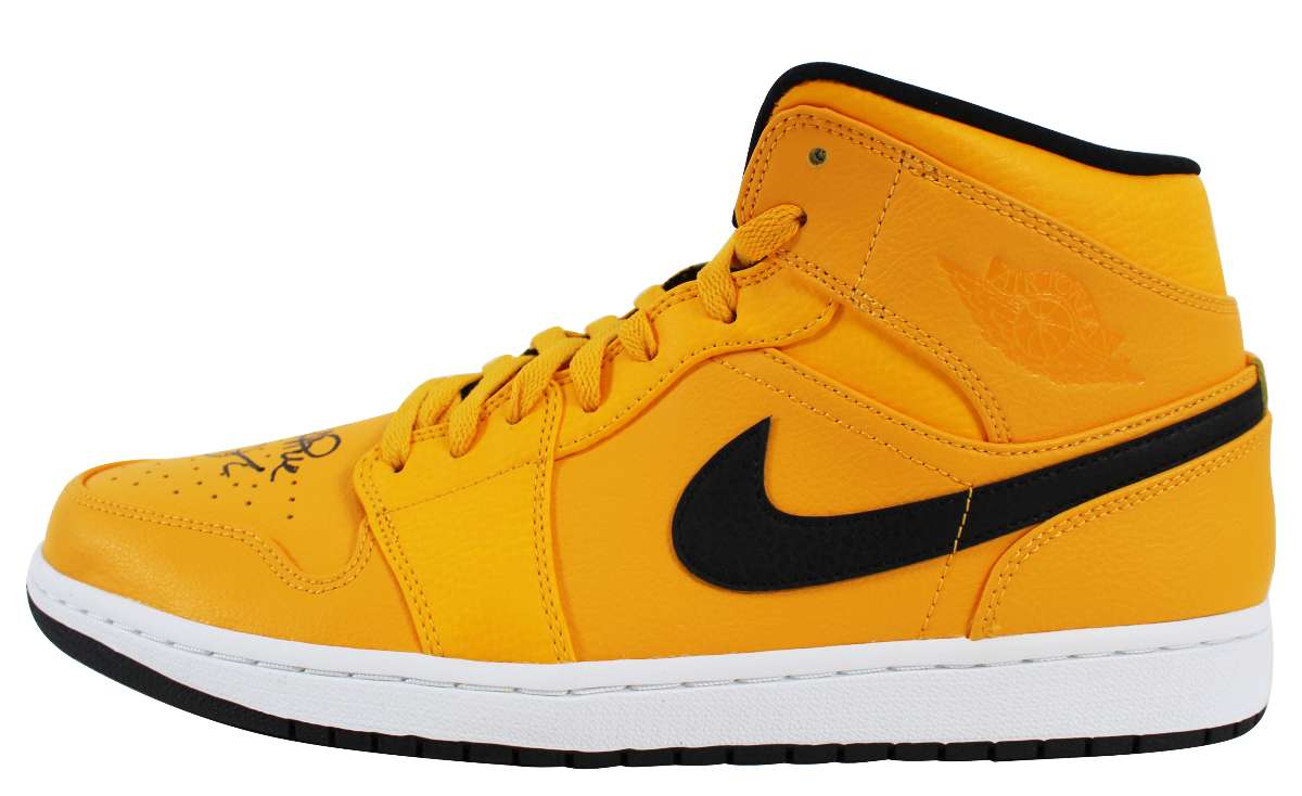 
Lakers Magic Johnson Signed 2018 Nike Air Jordan 1 Mid Size 11.5 Shoes w Box BAS