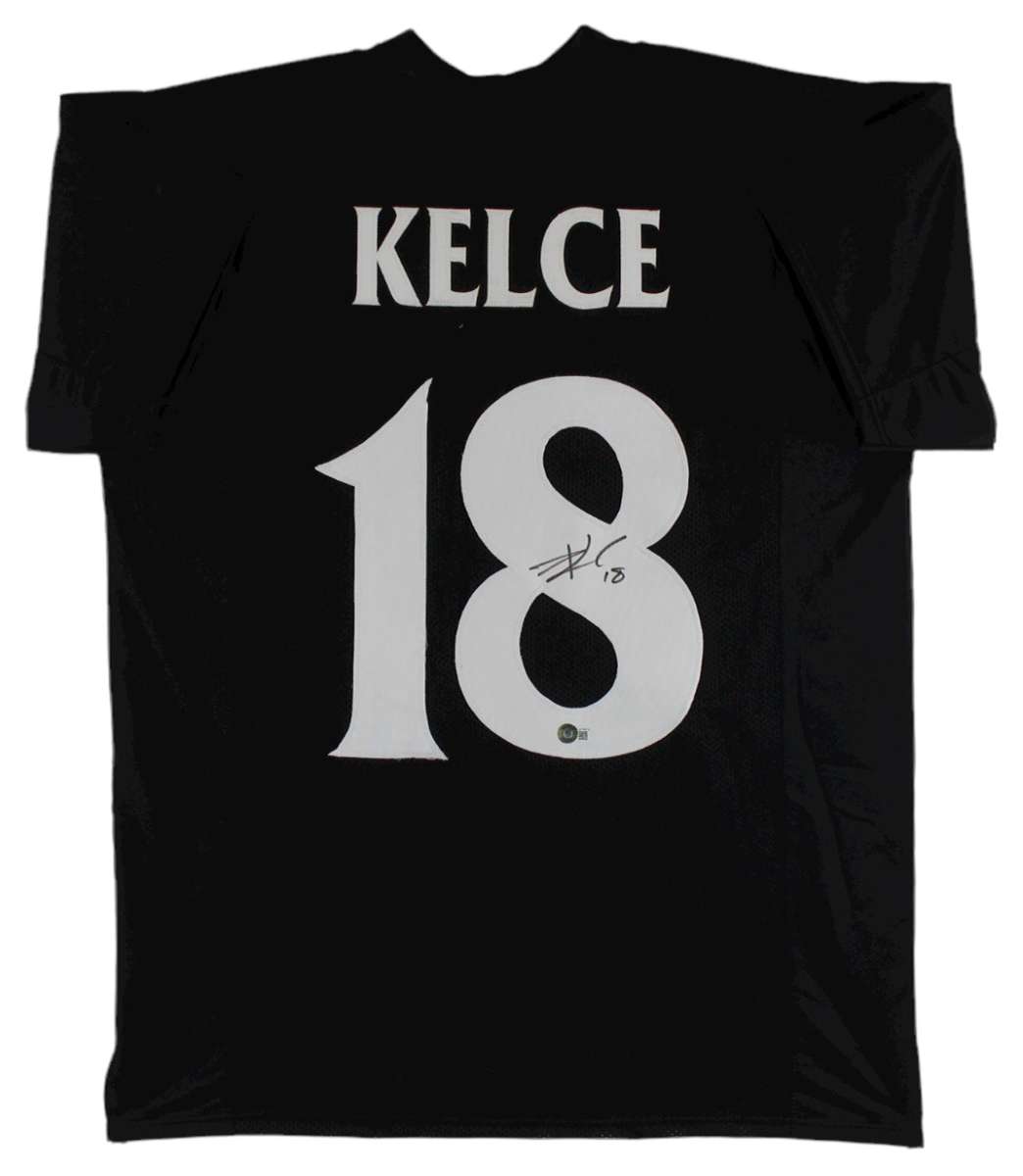 
Cincinnati Travis Kelce Authentic Signed Black Pro Style Jersey BAS Witnessed