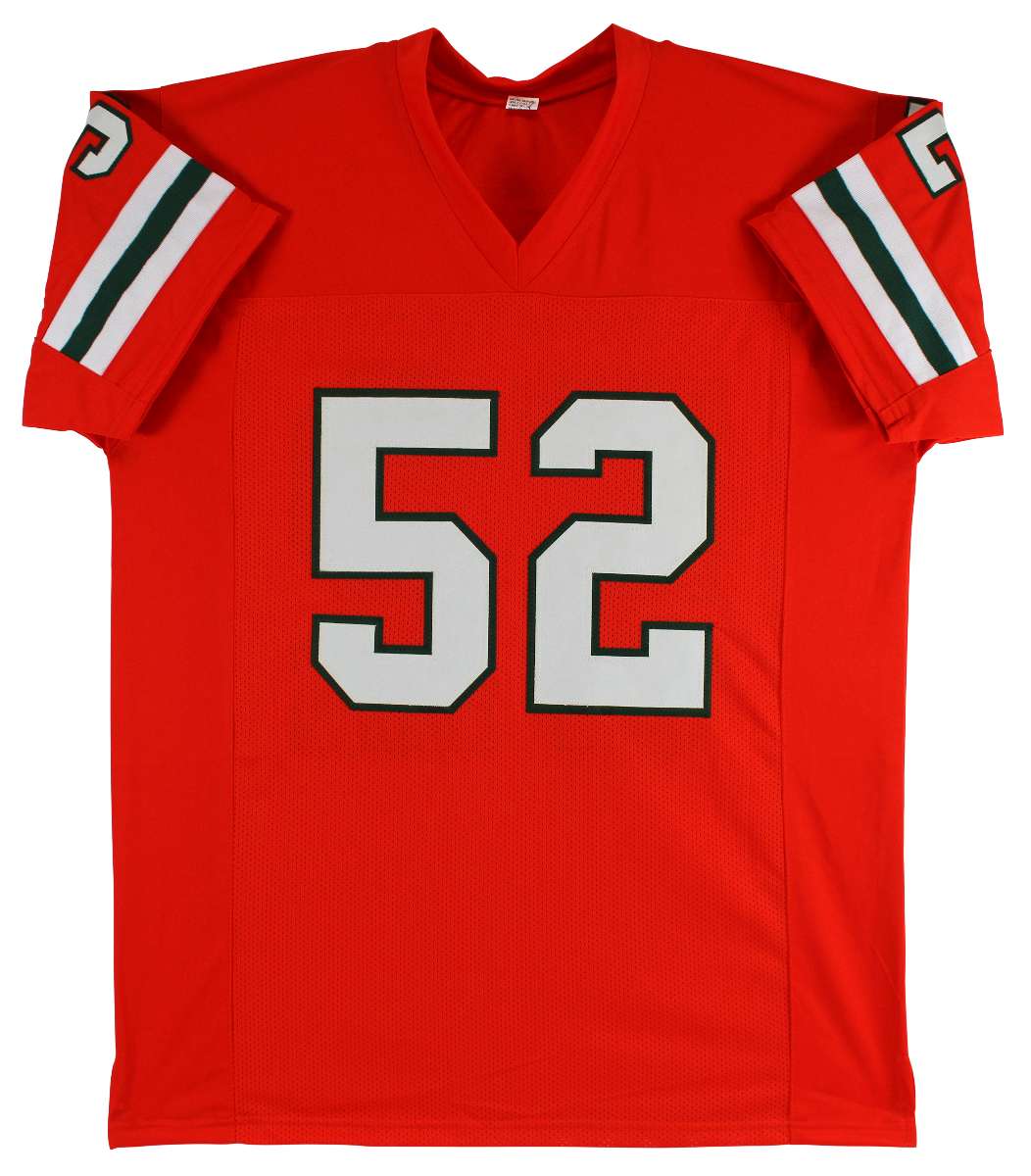 
Miami Ray Lewis Authentic Signed Orange Jersey Autographed BAS Witnessed