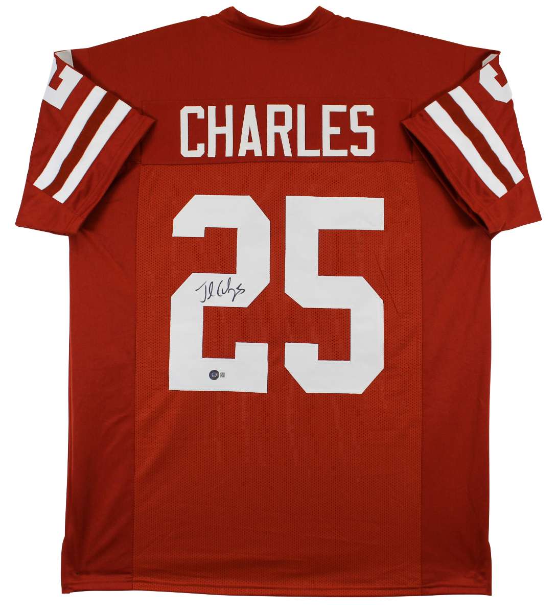 
Texas Jamaal Charles Authentic Signed Burnt Orange Pro Style Jersey BAS Witness