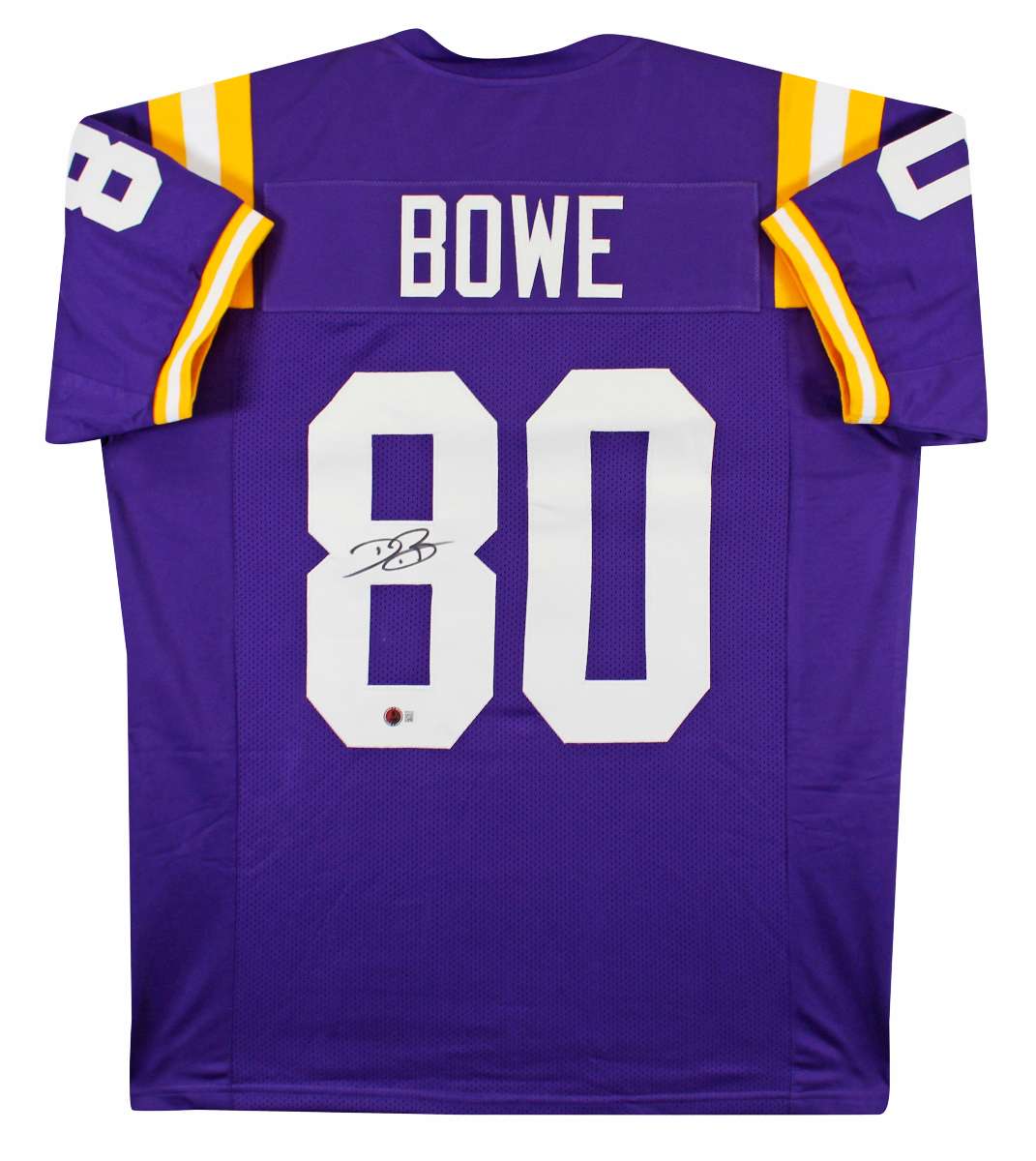 
LSU Dwayne Bowe Authentic Signed Purple Pro Style Jersey BAS Witnessed