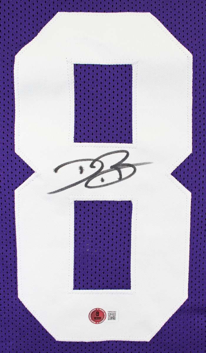 
LSU Dwayne Bowe Authentic Signed Purple Pro Style Jersey BAS Witnessed