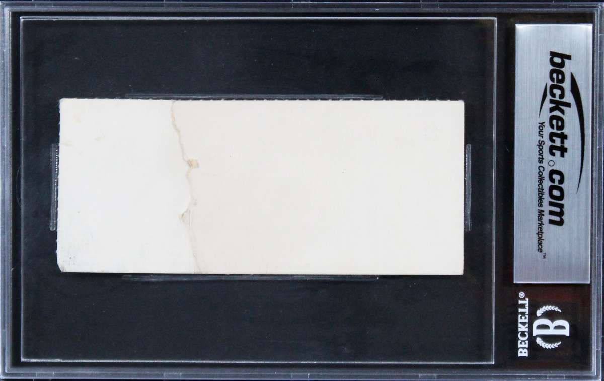 
Magic Johnson Larry Bird Signed 1979 NCAA Finals Ticket Grade 1 Auto 10 BAS Slab