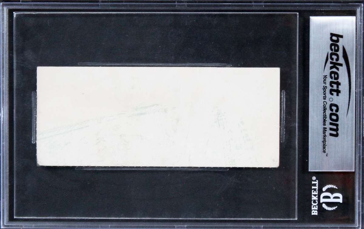 
Magic Johnson & Larry Bird Signed 1979 NCAA Finals Ticket VG 3 Auto 10 BAS Slab