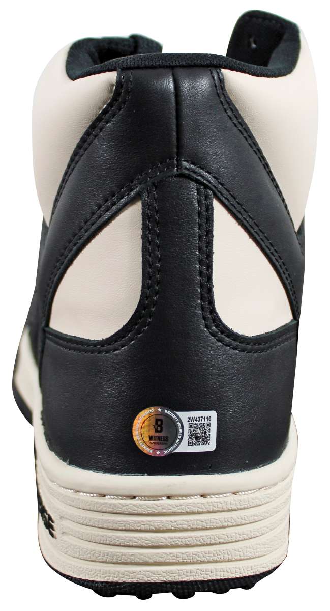 
Lakers Magic Johnson Signed Left Black & White Converse Weapon Shoe BAS Wit 2