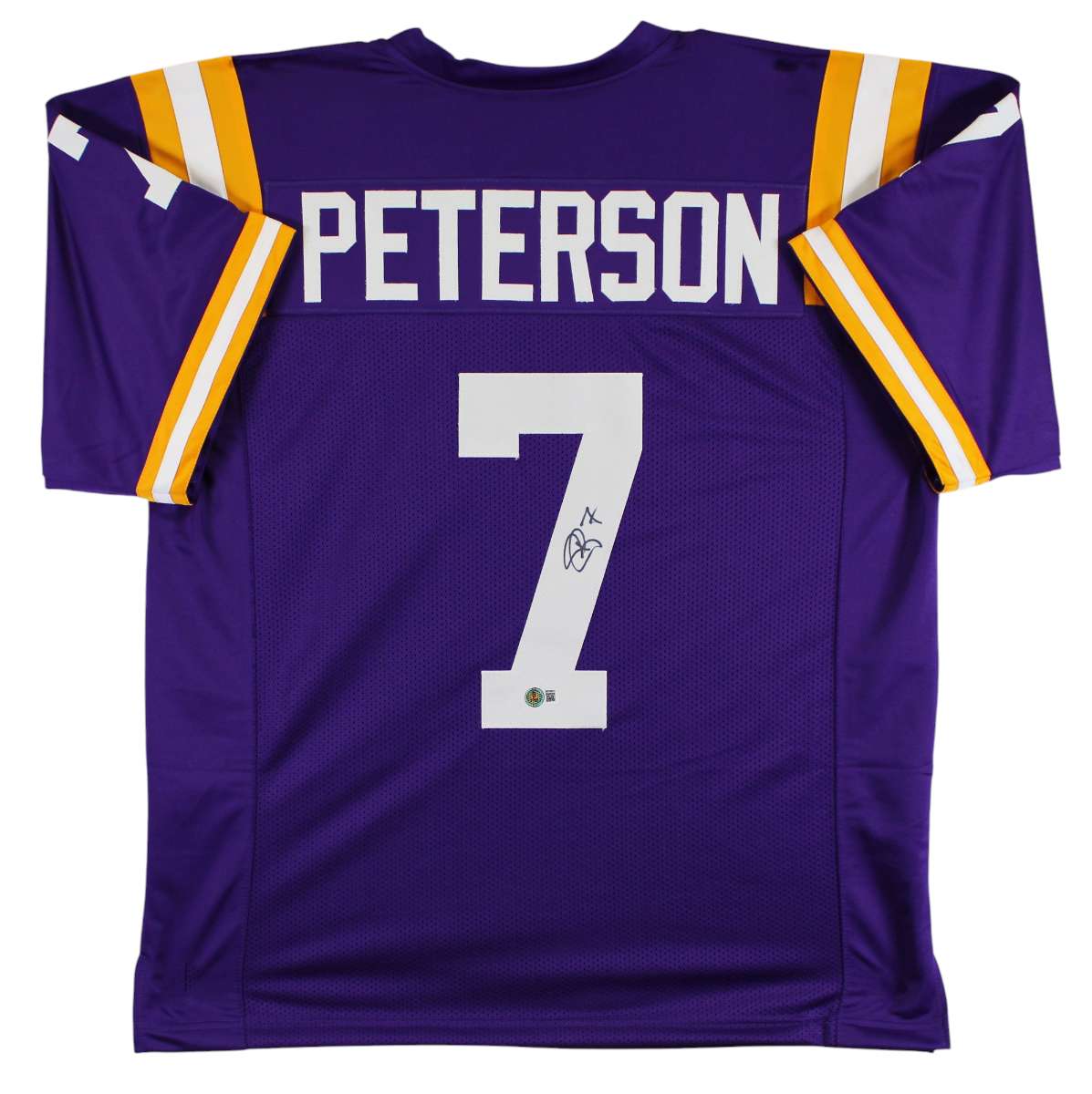 
LSU Patrick Peterson Authentic Signed Purple Pro Style Jersey BAS Witnessed