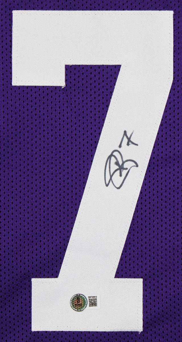 
LSU Patrick Peterson Authentic Signed Purple Pro Style Jersey BAS Witnessed