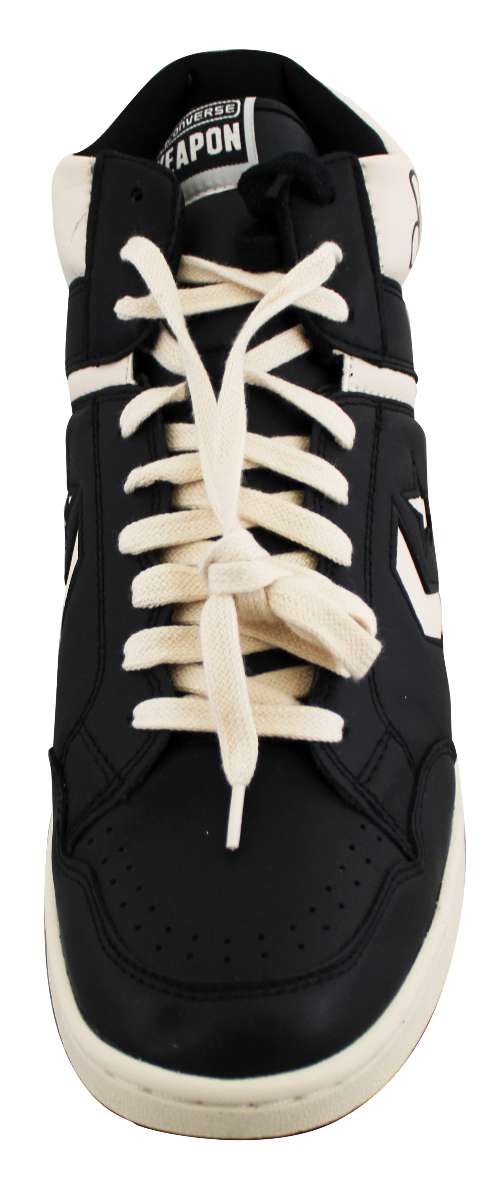 
Celtics Larry Bird Signed Left Black & White Converse Weapon Shoe BAS Witnessed