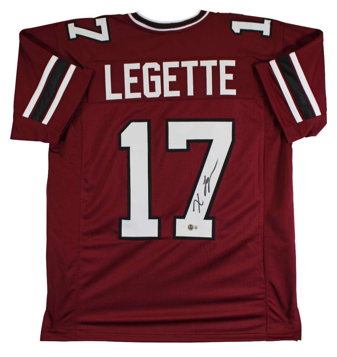 
South Carolina Xavier Legette Signed Maroon Pro Style Jersey BAS Witnessed 2
