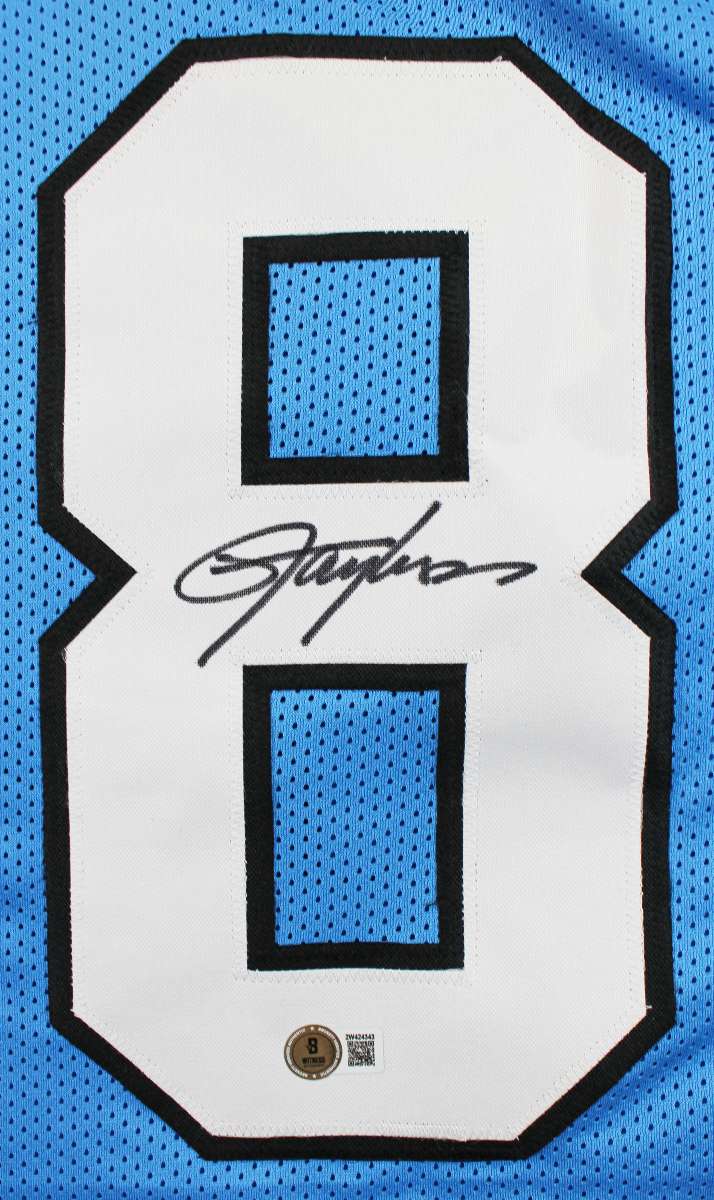 
UNC Lawrence Taylor Authentic Signed Light Blue Pro Style Jersey BAS Witnessed
