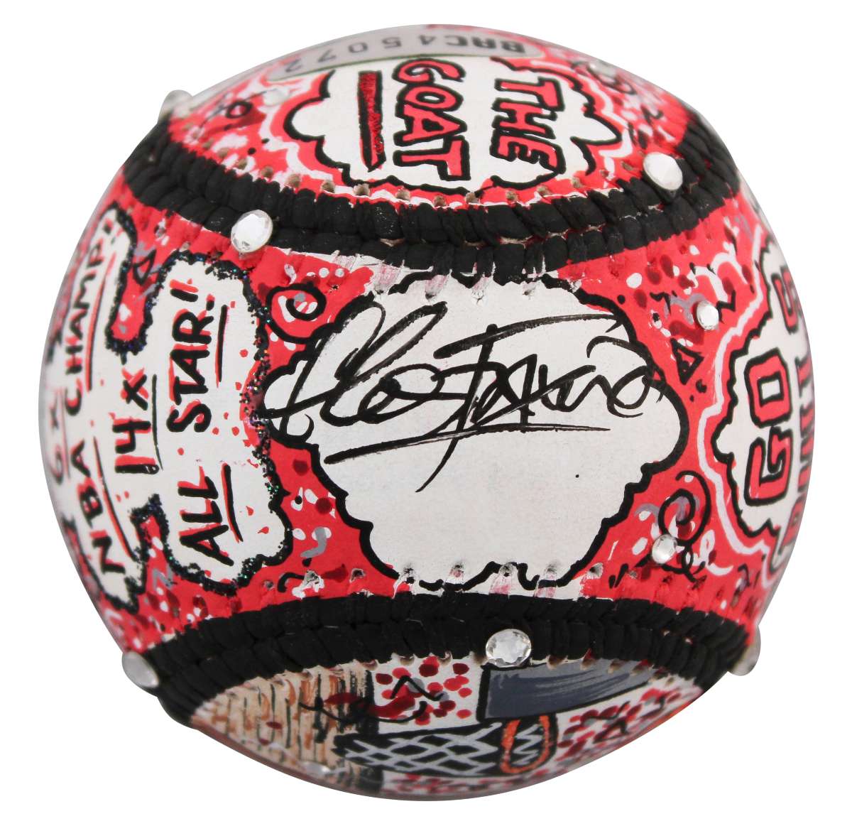 
Bulls Michael Jordan Signed Charles Fazzino Artwork Baseball Auto 9 BAS #AE13385